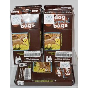 9 Boxes (450 Total) Dog Waste Disposal Bags